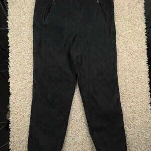 Patagonia Womens Sweatpants Joggers Fleece Pants Black Size 10 USA MADE w Logo